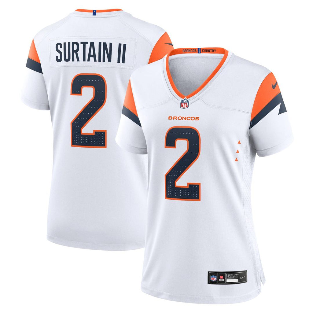 Patrick Surtain II Denver Broncos Women's Team Jersey - Orange