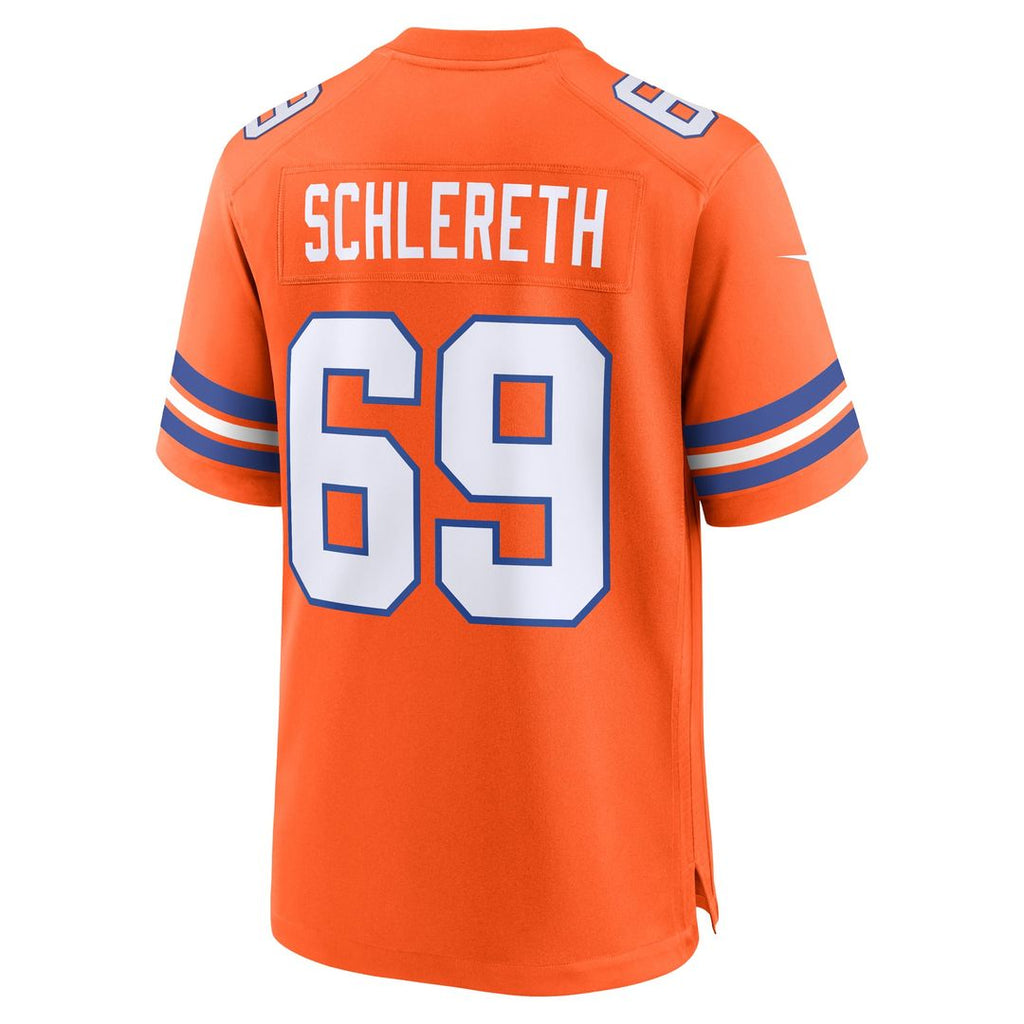 Mark Schlereth Denver Broncos Retired Player Alternate Jersey - Orange