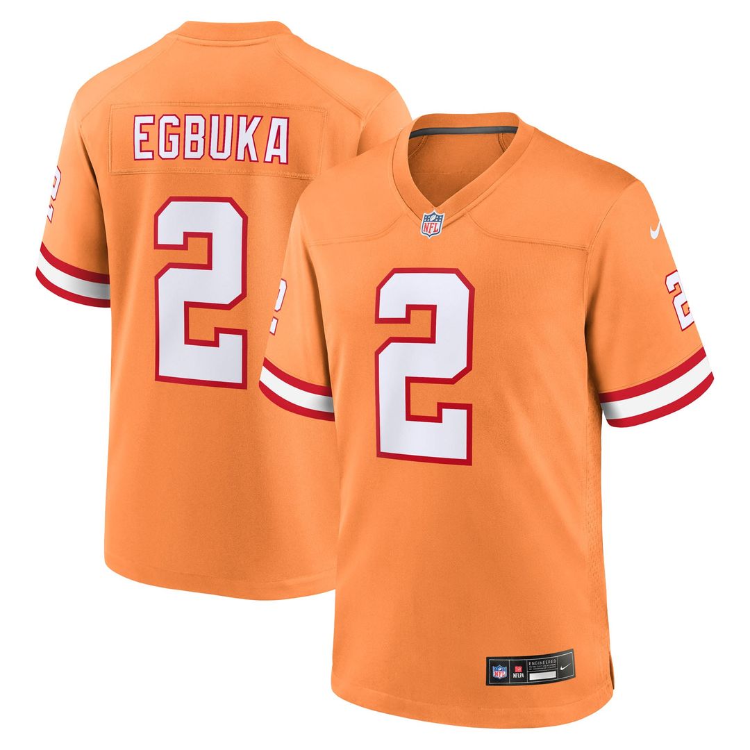 Emeka Egbuka Tampa Bay Buccaneers Alternate Jersey - Pewter