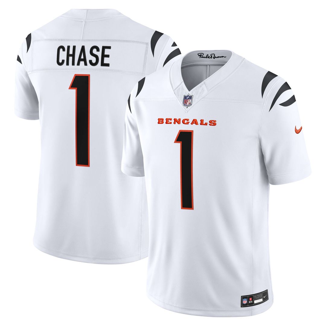 Ja'Marr Chase Cincinnati Bengals Team Stitched Jersey - Black