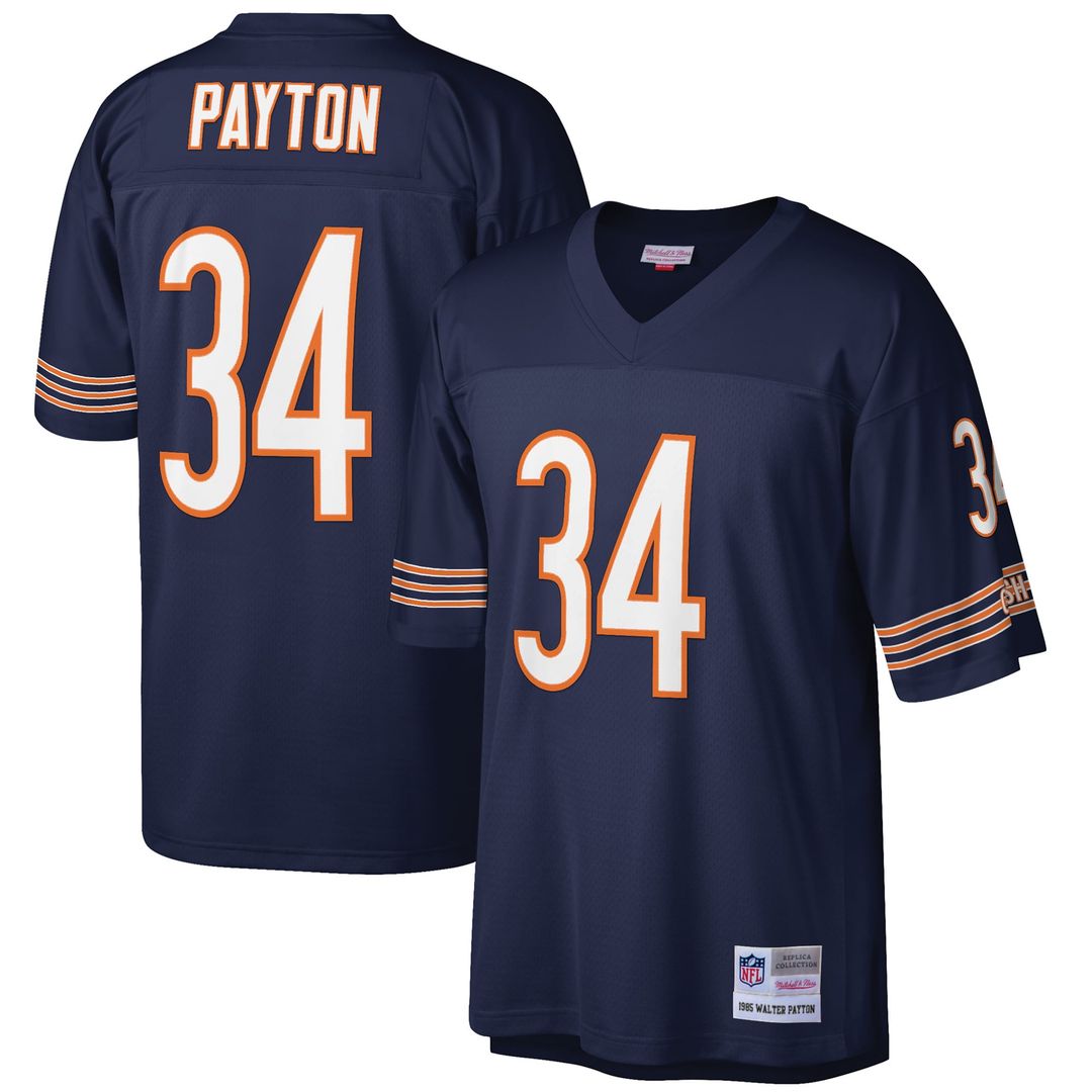 Walter Payton Chicago Bears Big & Tall 1985 Retired Player Jersey - Navy