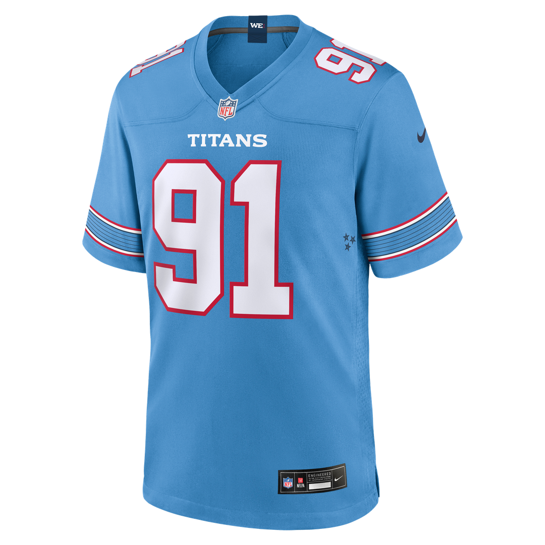 John Franklin-Myers Tennessee Titans Team Jersey - Light Blue