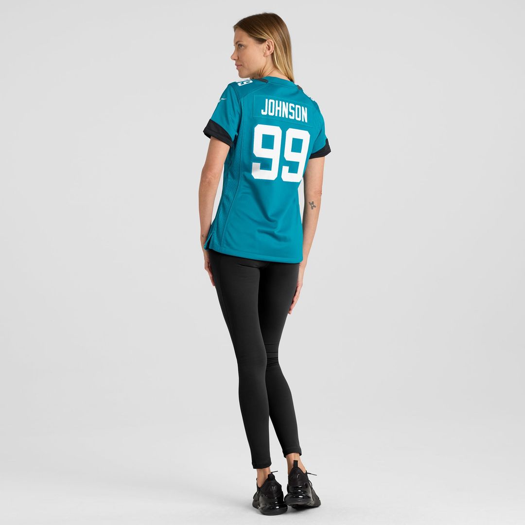 Austin Johnson Jacksonville Jaguars Women's Team Jersey - Teal