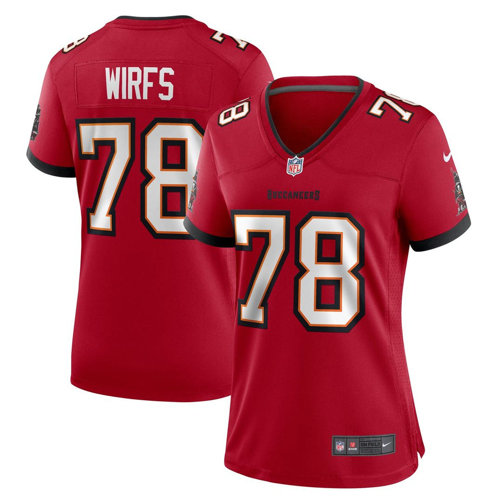 Tristan Wirfs Tampa Bay Buccaneers Women's Team Jersey - Red