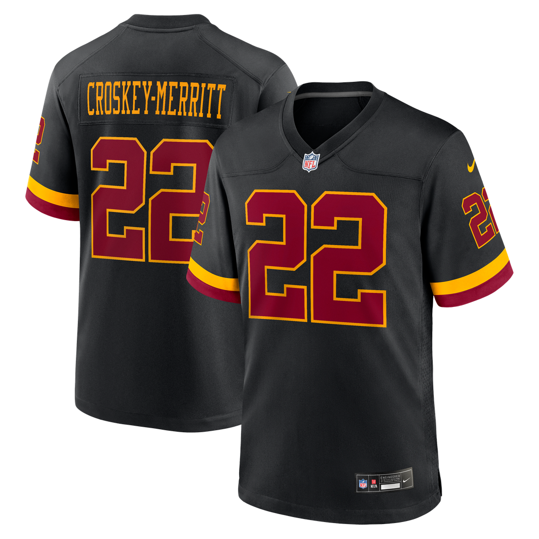 Jacory Croskey-Merritt Washington Commanders Hail Raiser Alternate Jersey - Black
