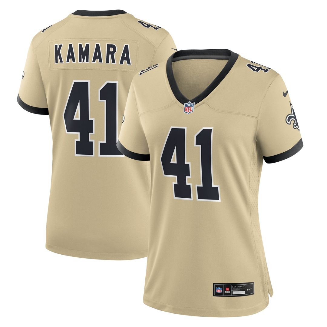 Alvin Kamara New Orleans Saints Women's Gameday Golds Alternate Jersey - Gold