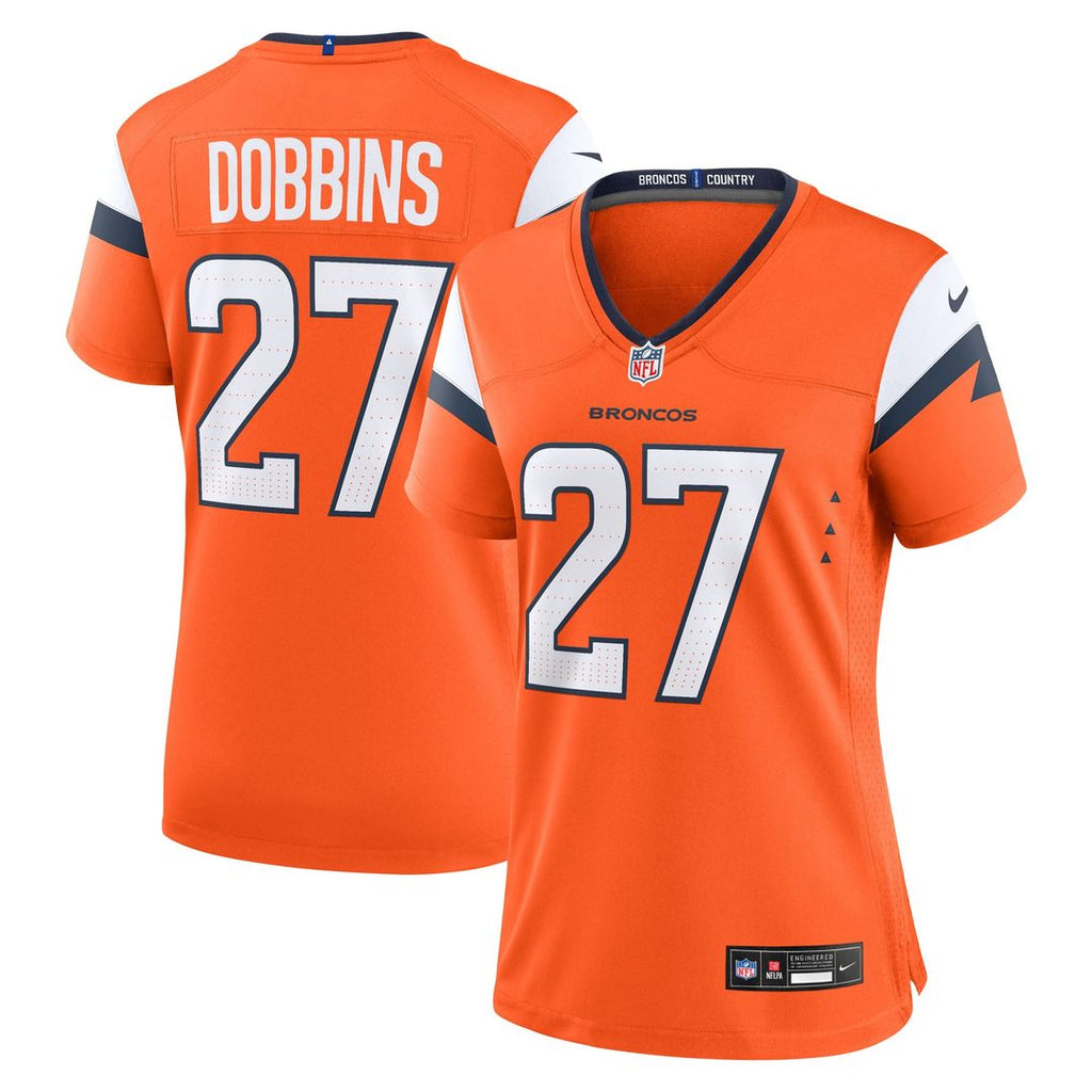 J.K. Dobbins Denver Broncos Women's Team Jersey - Orange