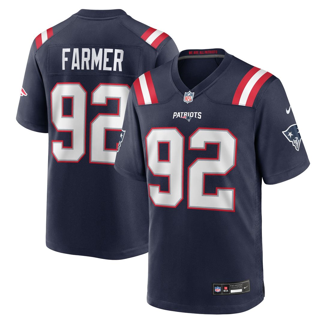Joshua Farmer New England Patriots Team Jersey - Navy