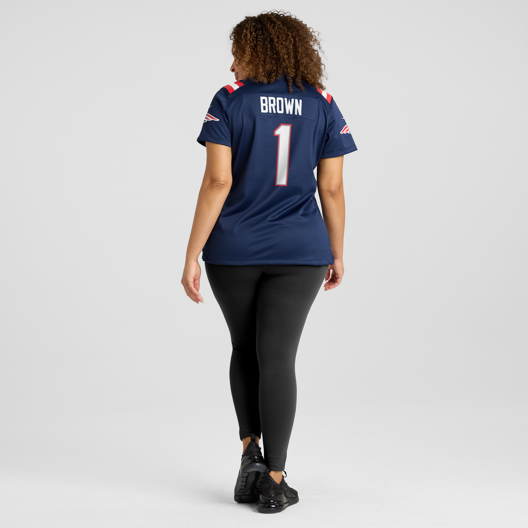 A.J. Brown New England Patriots Women's Jersey - Navy