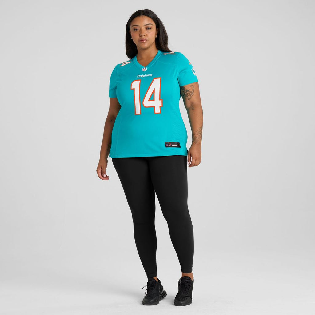 Quinn Ewers Miami Dolphins Women's Team Jersey - Aqua