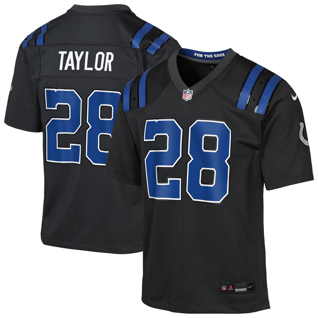 Jonathan Taylor Indianapolis Colts Youth 2026 Rivalries Collection Jersey - Anthracite