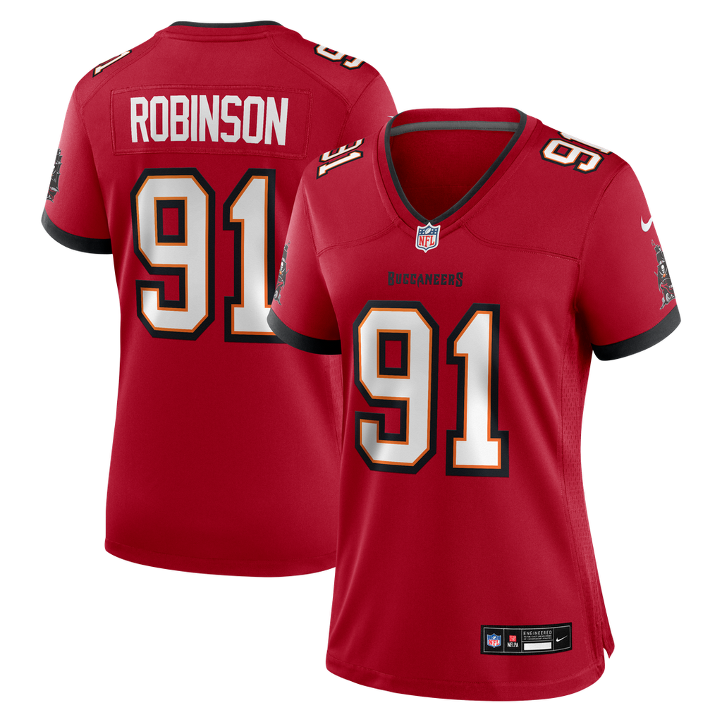 A'Shawn Robinson Tampa Bay Buccaneers Women's Team Jersey - Red