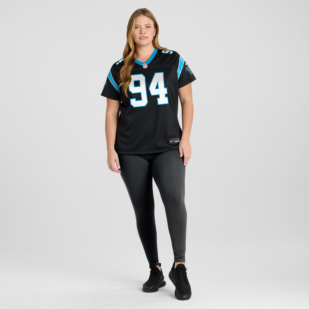 Aaron Hall Carolina Panthers Women's Team Jersey - Black