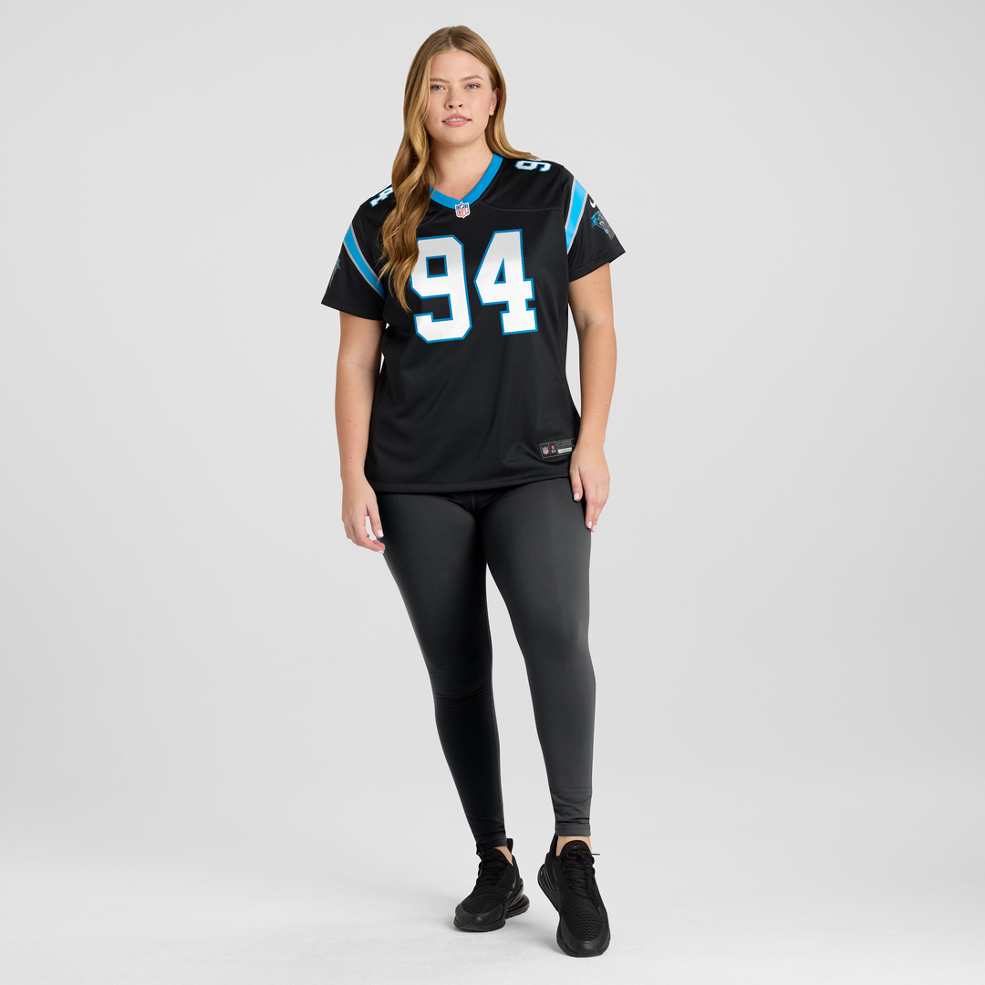 Aaron Hall Carolina Panthers Women's Team Jersey - Black