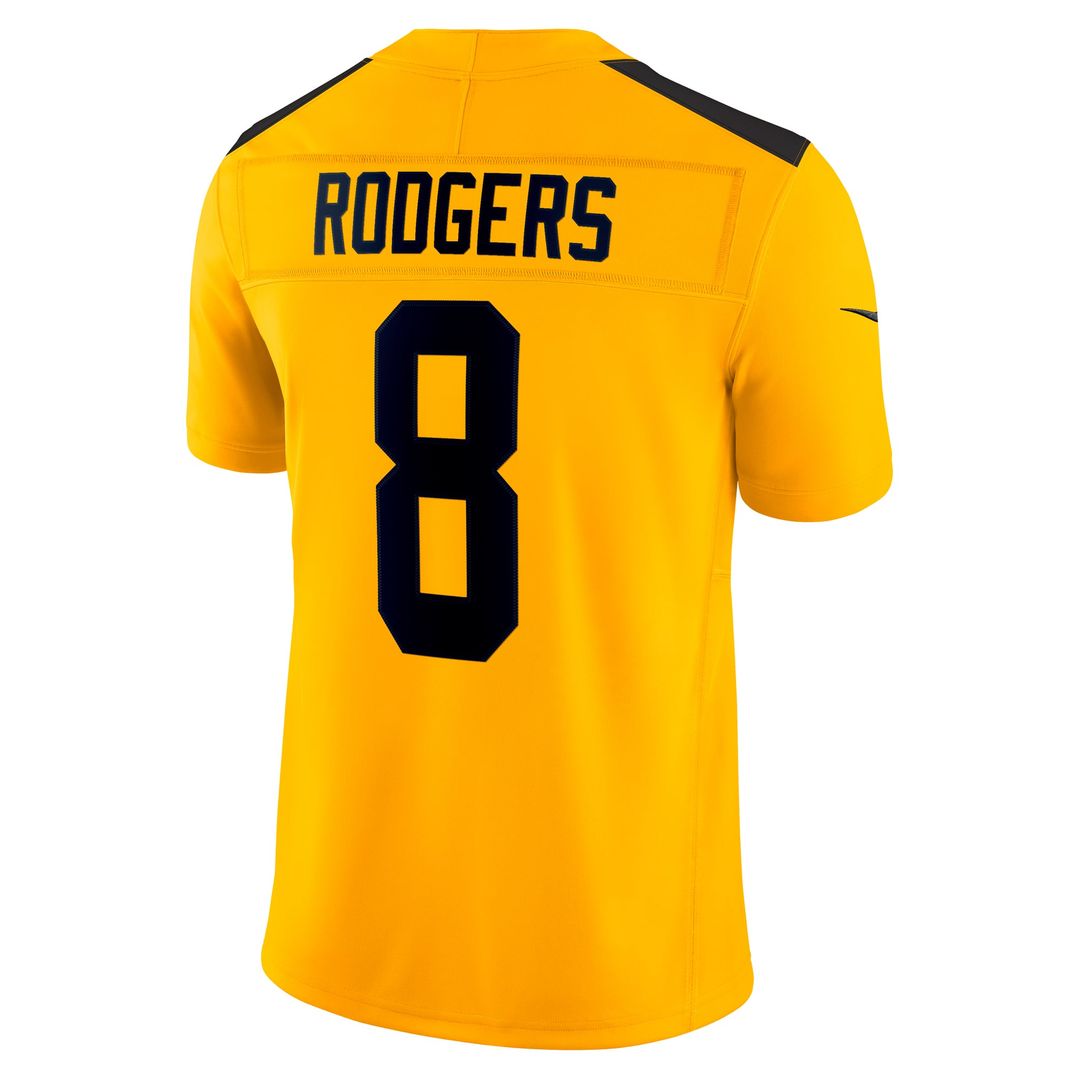 Aaron Rodgers Pittsburgh Steelers Alternate Jersey - Gold