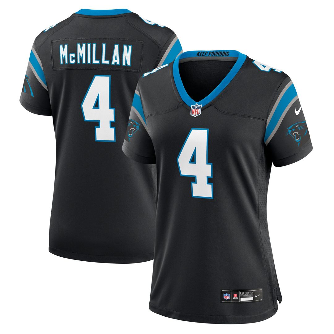Tetairoa McMillan Carolina Panthers Women's Team Jersey - Black