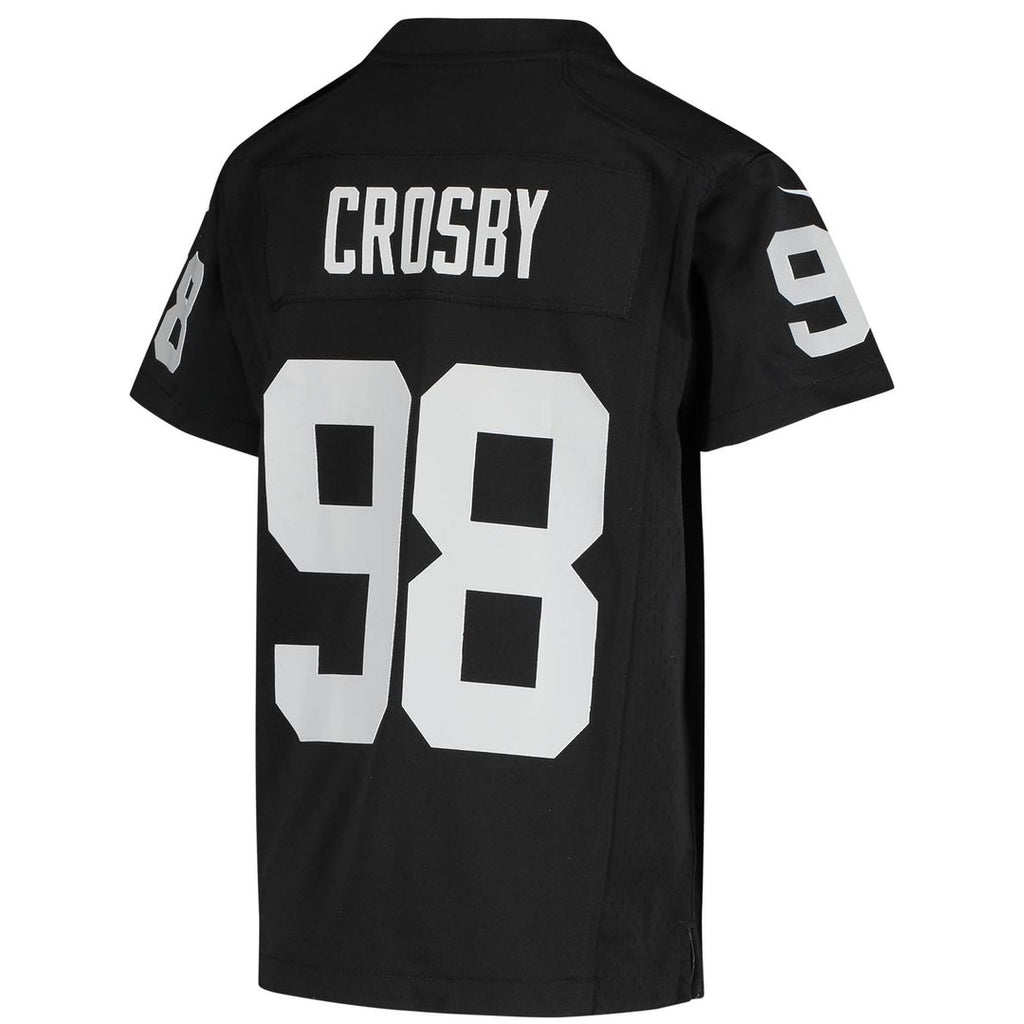 Maxx Crosby Las Vegas Raiders Youth Jersey - Black