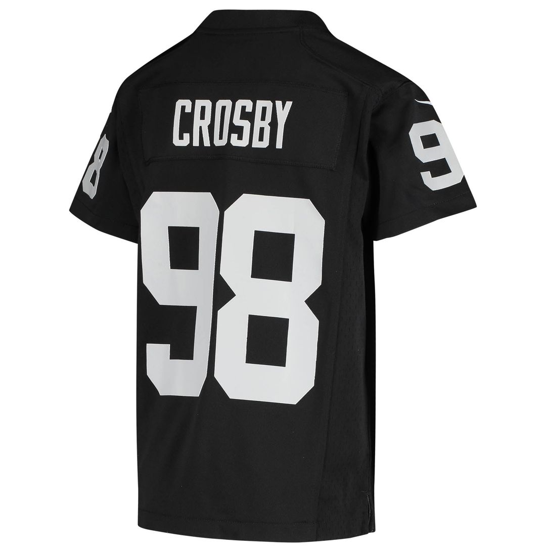 Maxx Crosby Las Vegas Raiders Youth Jersey - Black