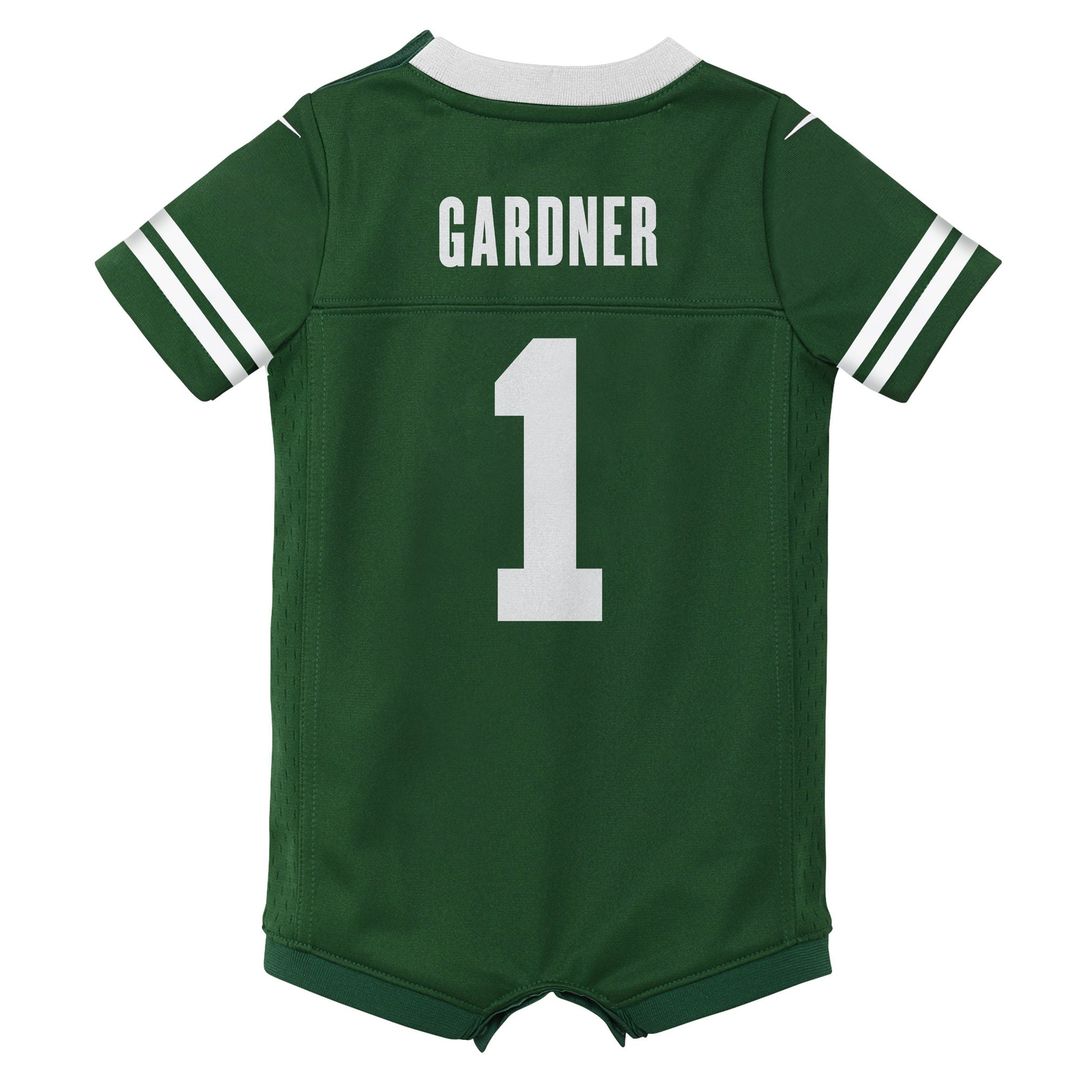 Ahmad Sauce Gardner New York Jets Newborn Romper Jersey - Green