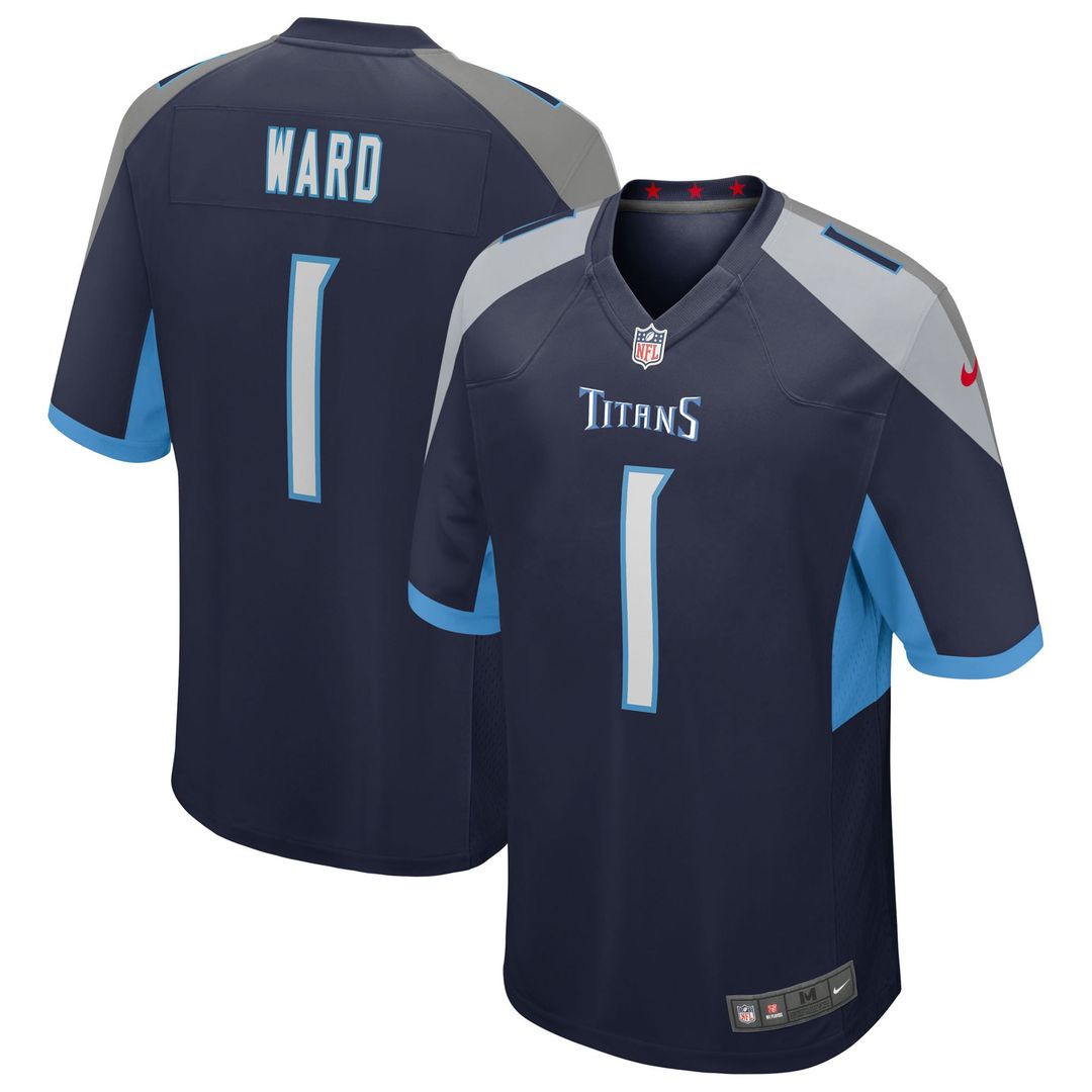 Cameron Ward Tennessee Titans Alternate Jersey - Navy