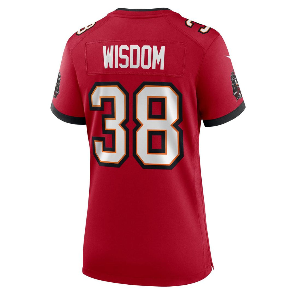 Rashad Wisdom Tampa Bay Buccaneers Women's Team Jersey - Red