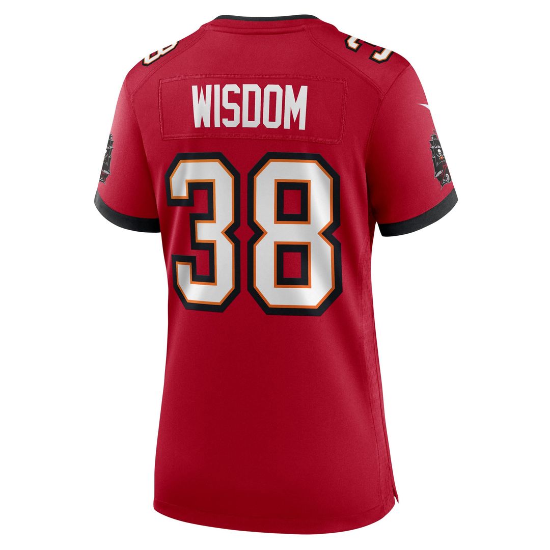 Rashad Wisdom Tampa Bay Buccaneers Women's Team Jersey - Red
