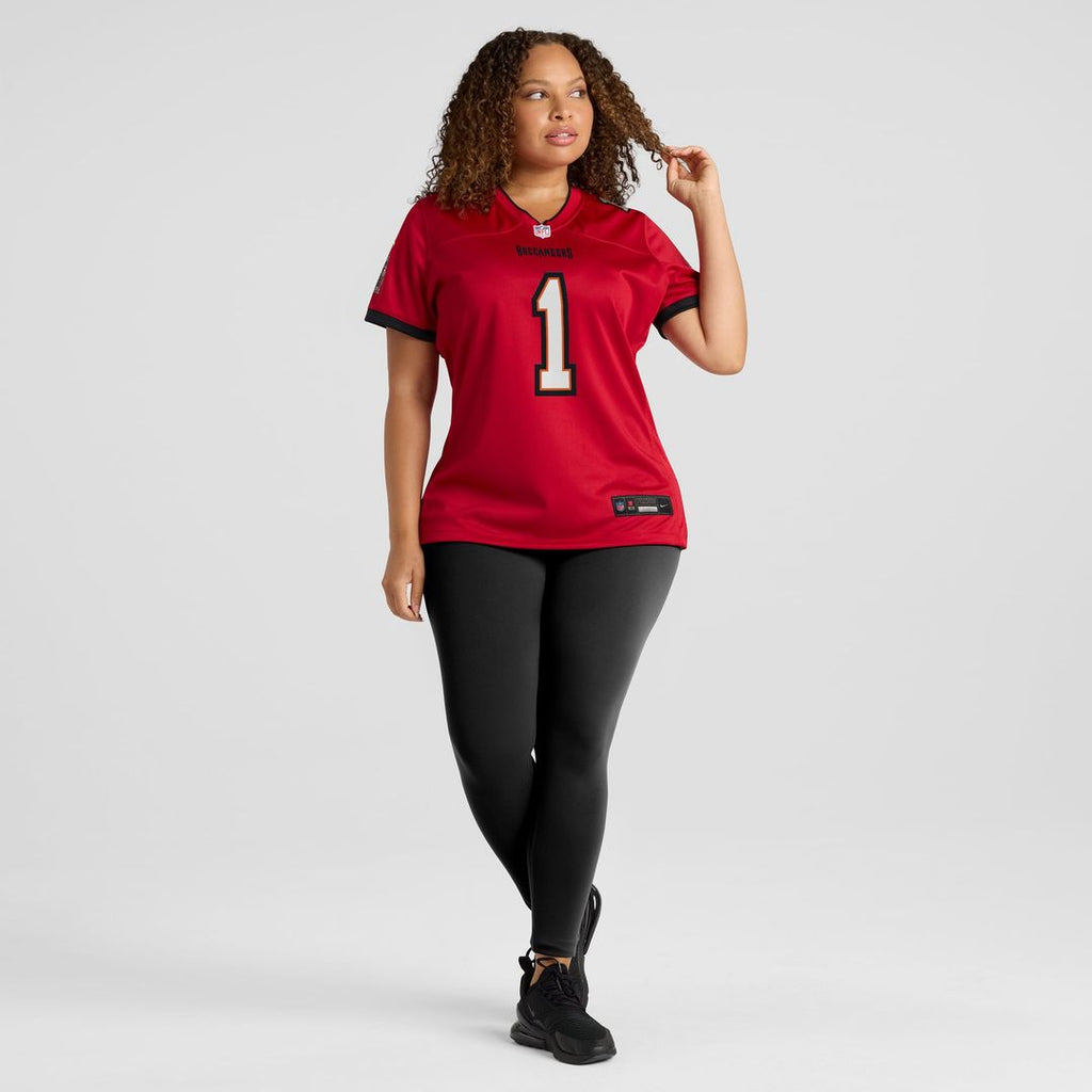 Number 1 Mom Tampa Bay Buccaneers Women's Jersey - Red