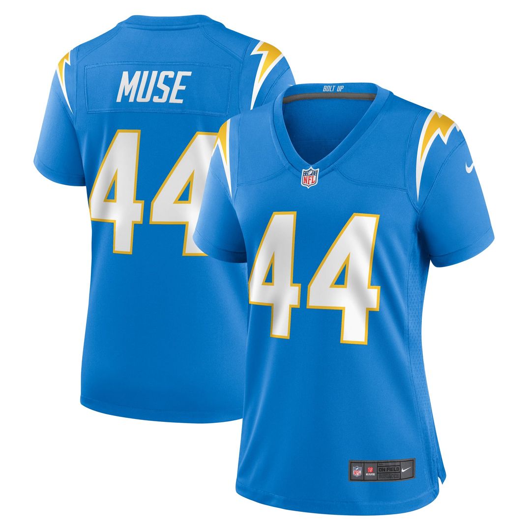 Tanner Muse Los Angeles Chargers Women's Team Jersey - Powder Blue