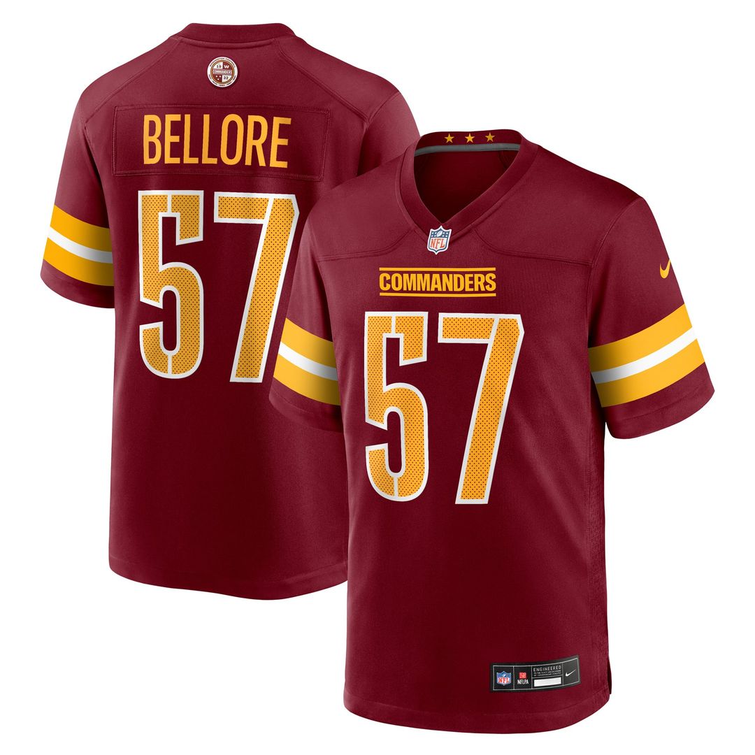 Nick Bellore Washington Commanders Team Jersey - Burgundy