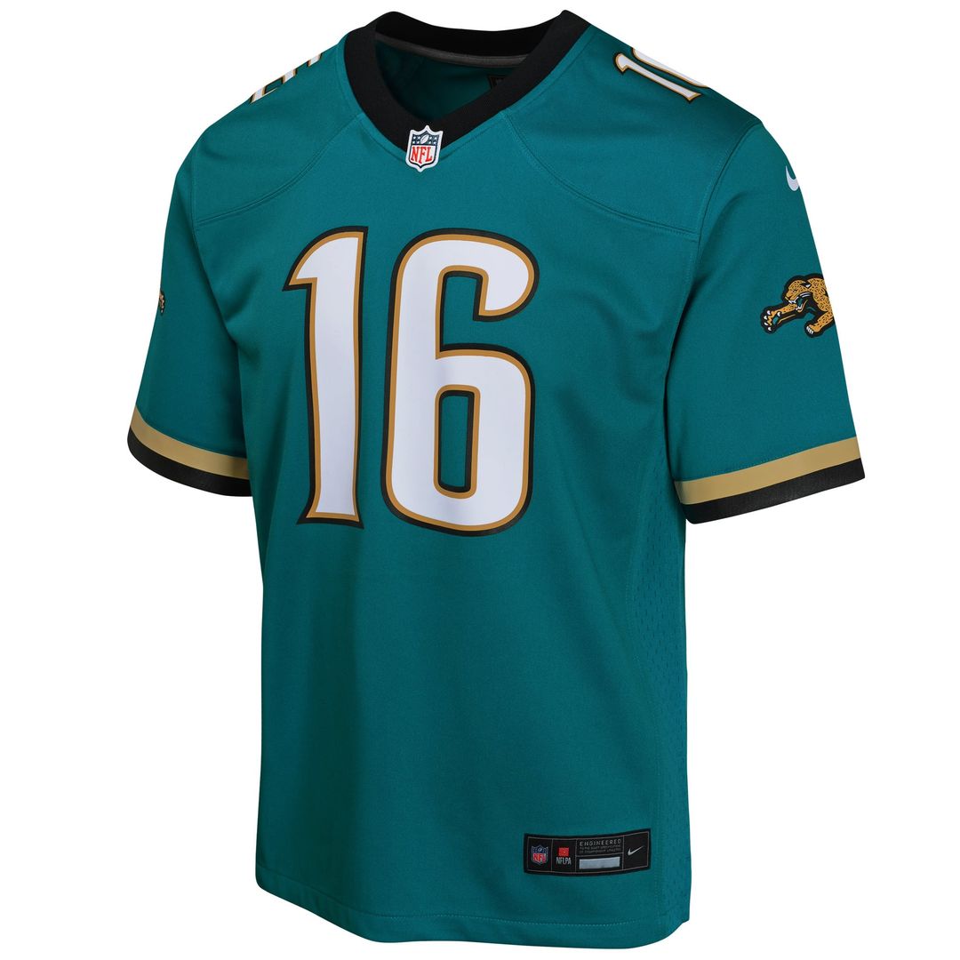 Trevor Lawrence Jacksonville Jaguars Youth Jersey - Teal