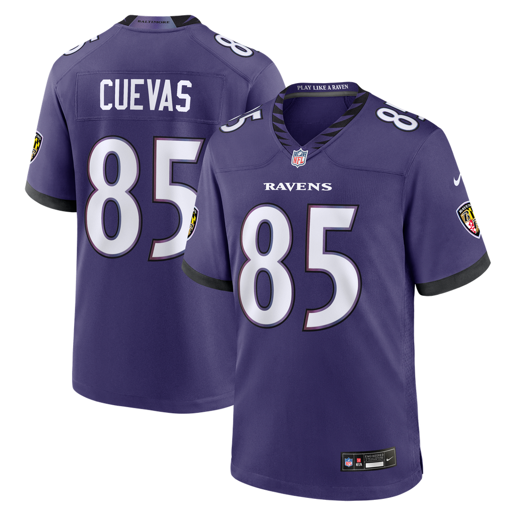 Josh Cuevas Baltimore Ravens Team Jersey - Purple