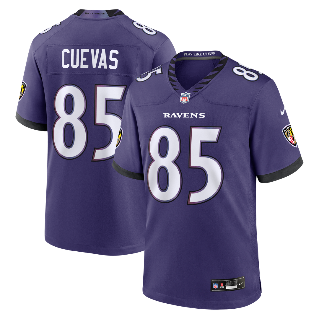 Josh Cuevas Baltimore Ravens Team Jersey - Purple