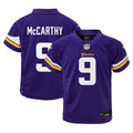 J.J. McCarthy Minnesota Vikings Toddler Jersey - Purple