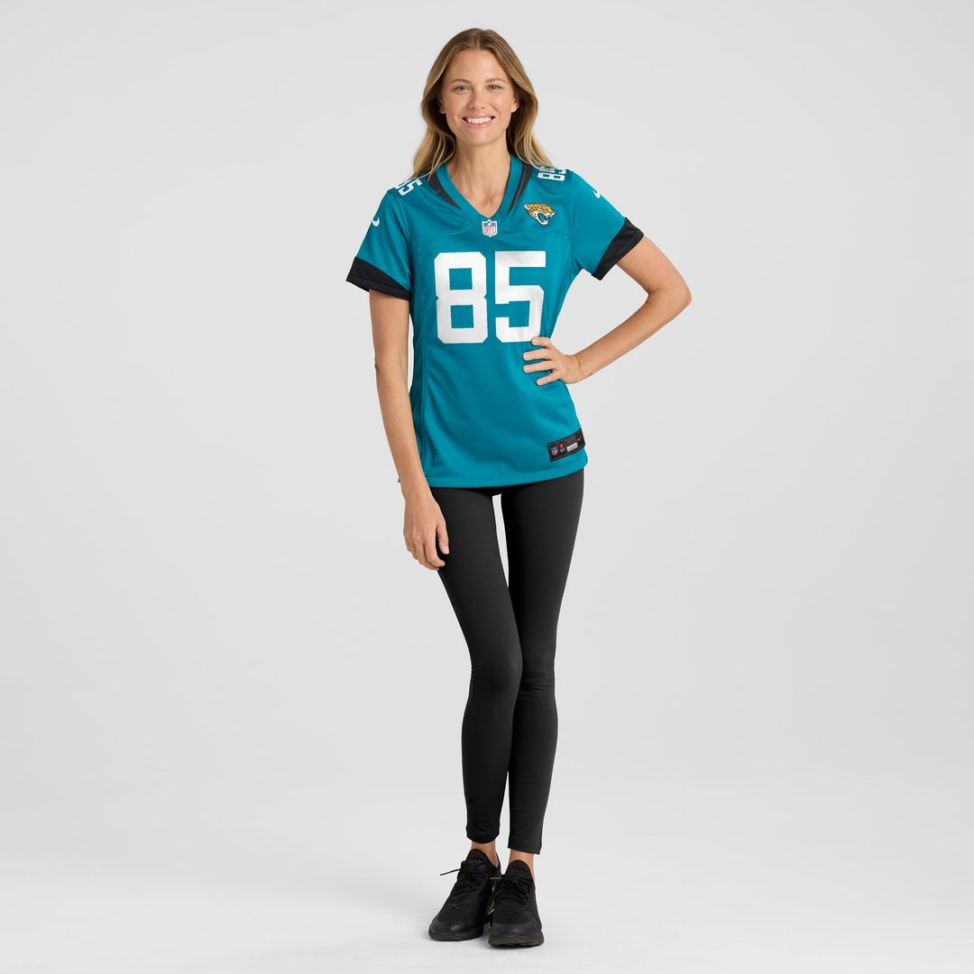 Brenton Strange Jacksonville Jaguars Women's Team Jersey - Teal