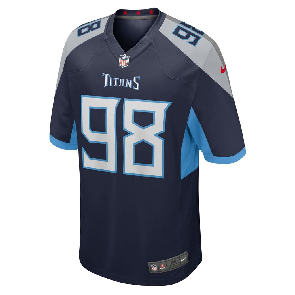 Jeffery Simmons Tennessee Titans Jersey - Navy