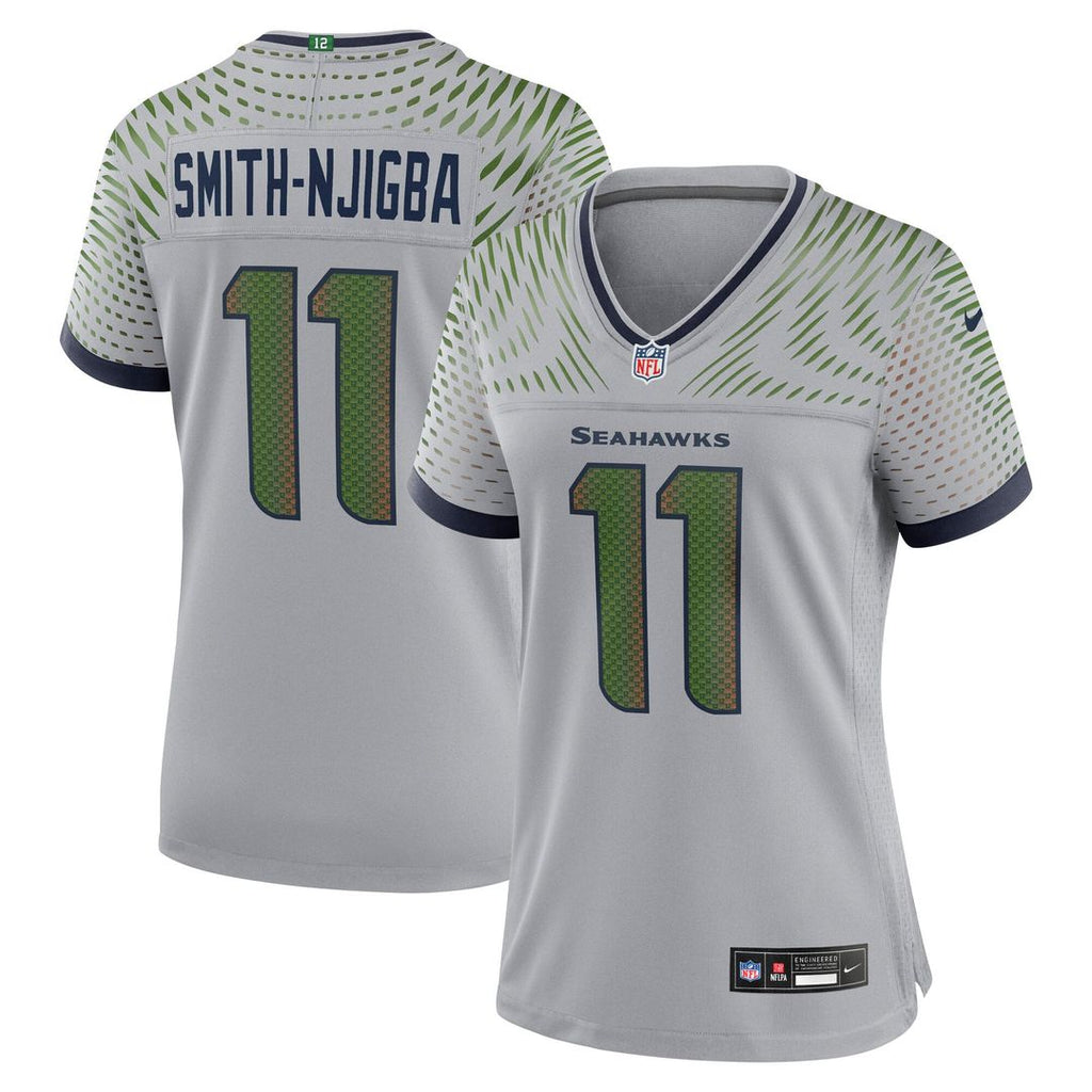 Jaxon Smith-Njigba Seattle Seahawks Women's Rivalries Collection Jersey - Gray