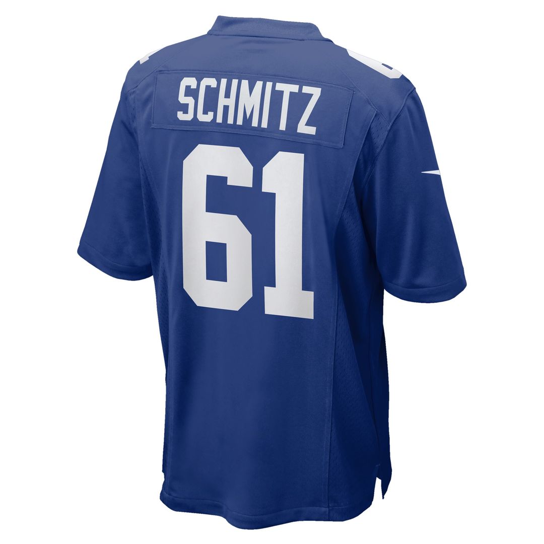 John Michael Schmitz New York Giants Team Jersey - Royal