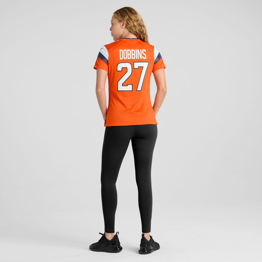 J.K. Dobbins Denver Broncos Women's Team Jersey - Orange