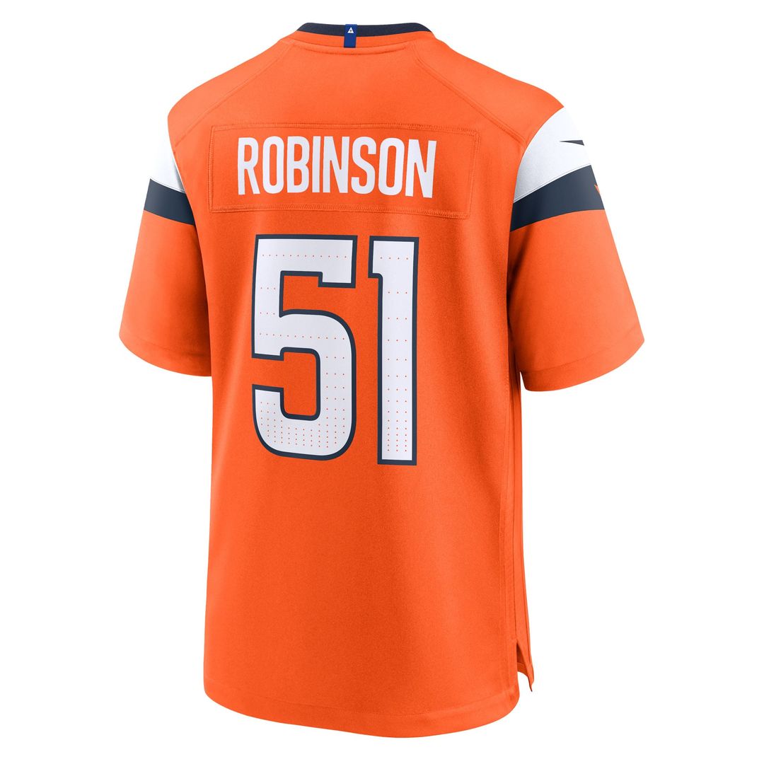 Que Robinson Denver Broncos Team Jersey - Orange