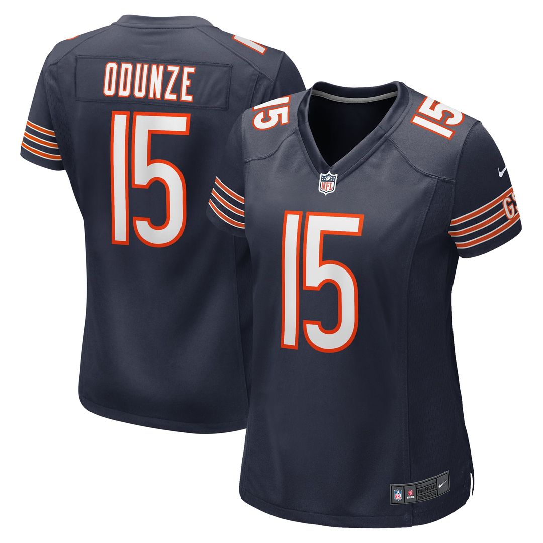 Rome Odunze Chicago Bears Women's Jersey - Navy