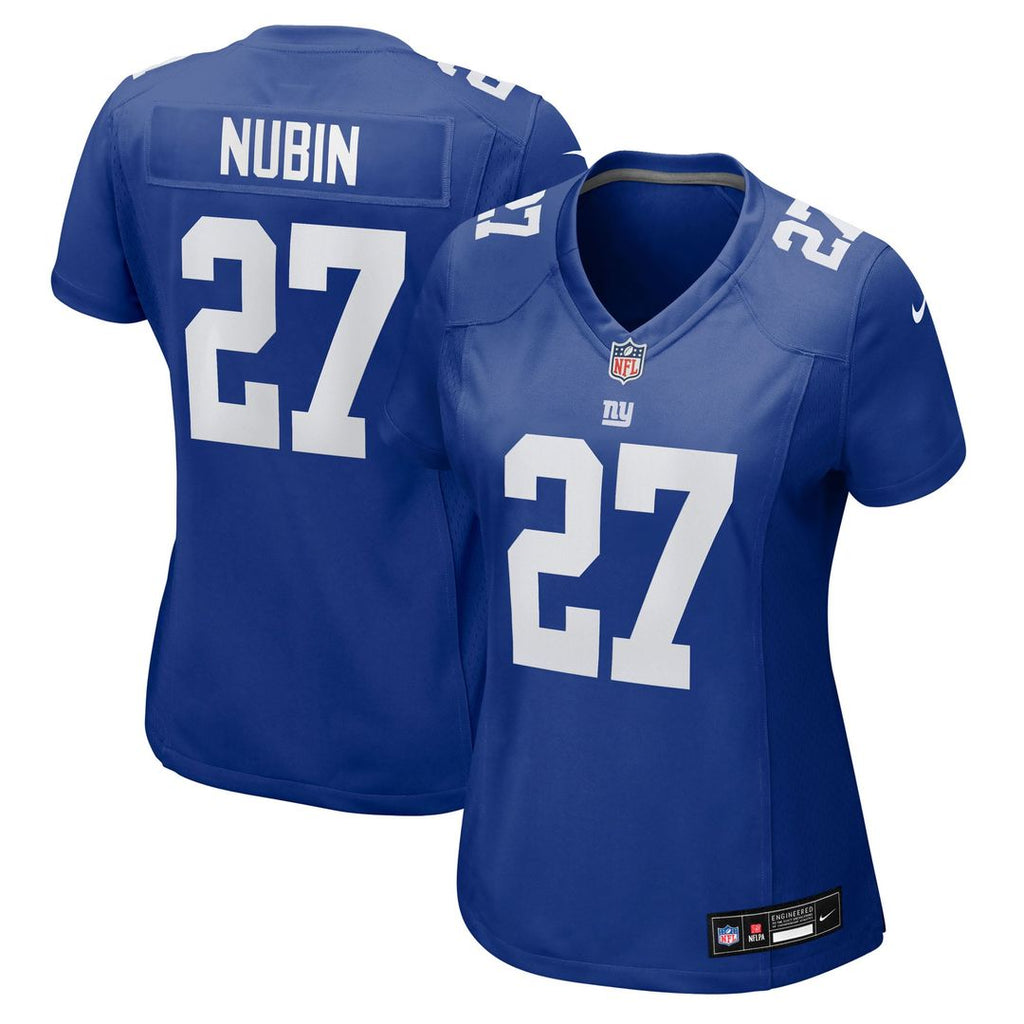 Tyler Nubin New York Giants Women's Team Jersey - Royal