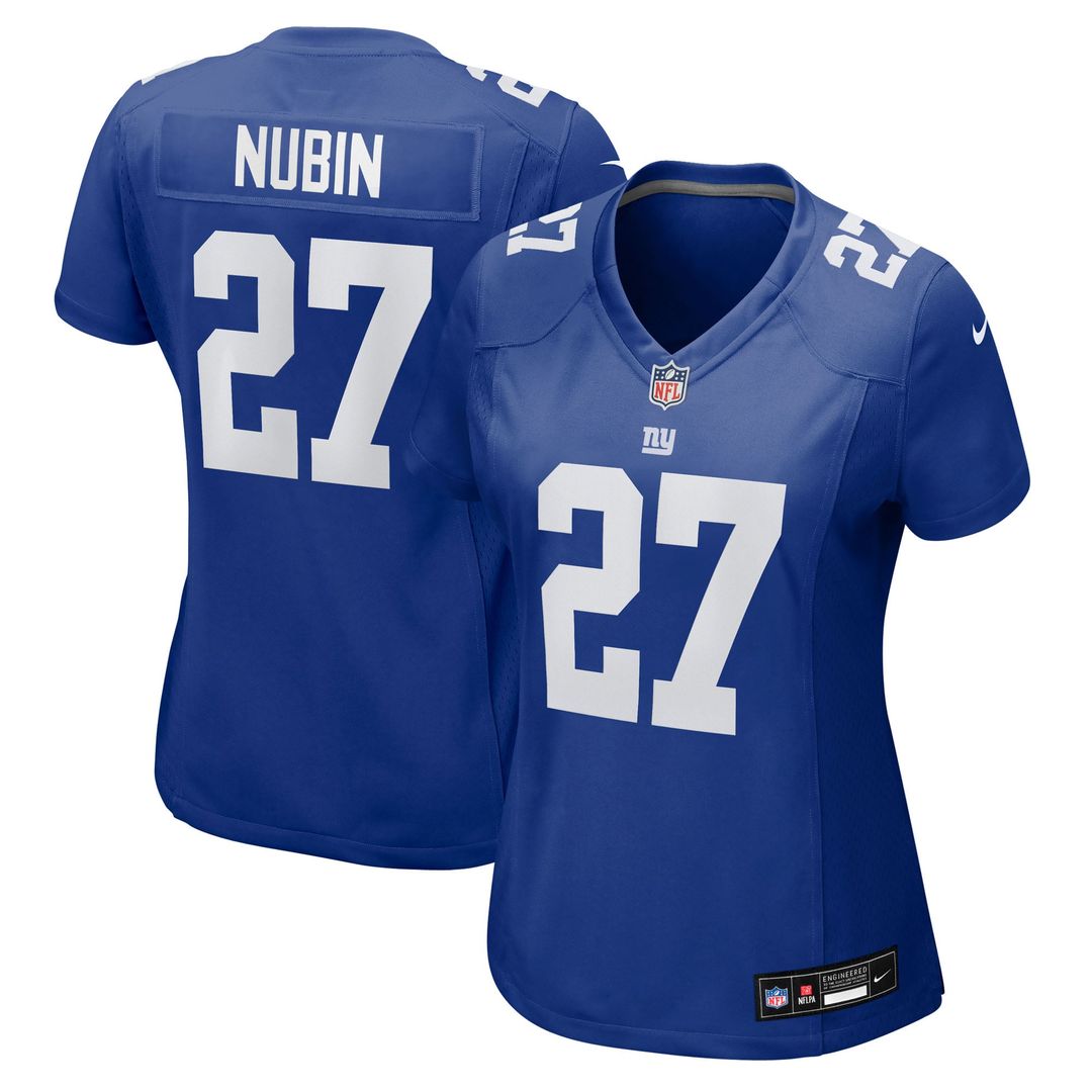 Tyler Nubin New York Giants Women's Team Jersey - Royal
