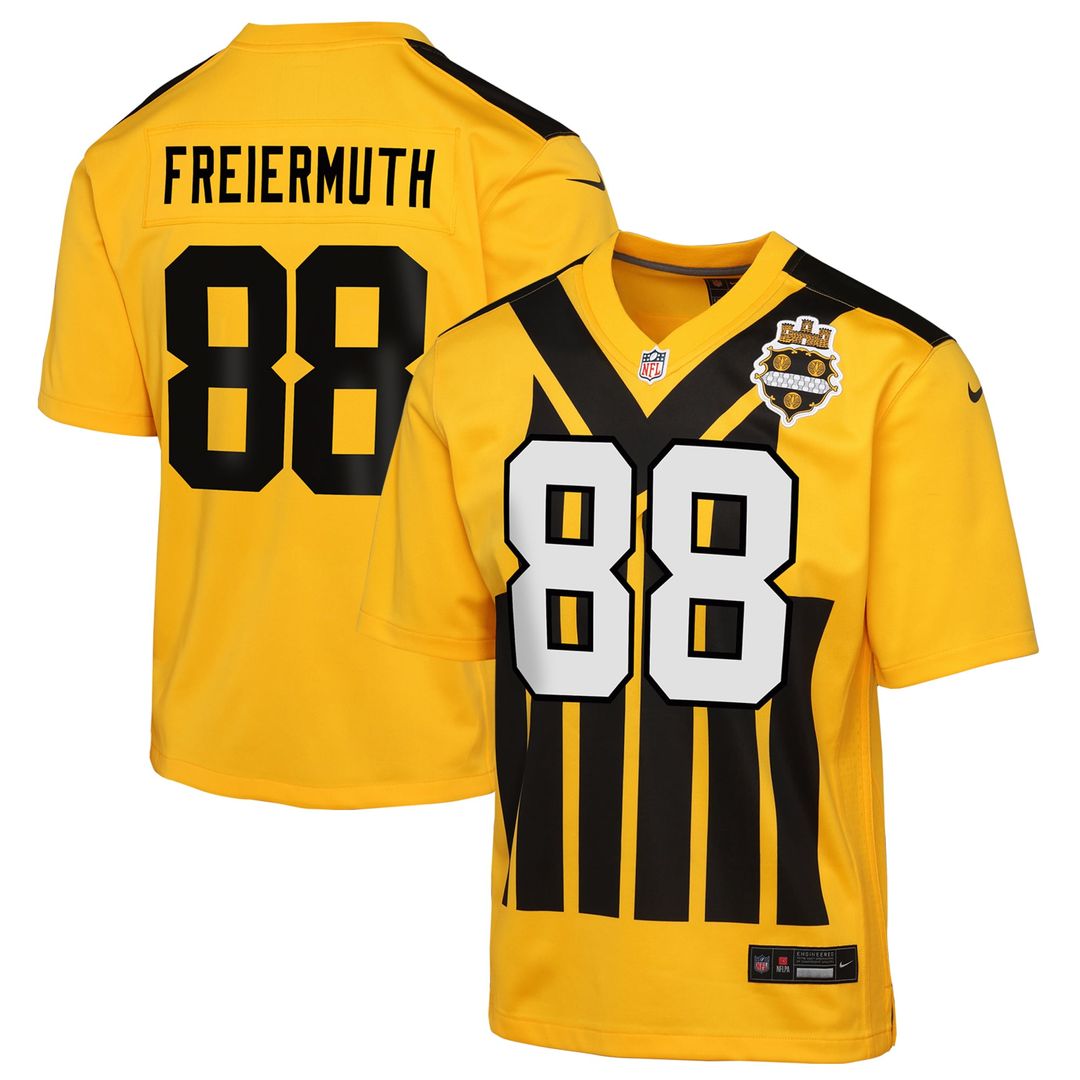 Pat Freiermuth Pittsburgh Steelers Youth Alternate 1933 Throwback Jersey - Gold