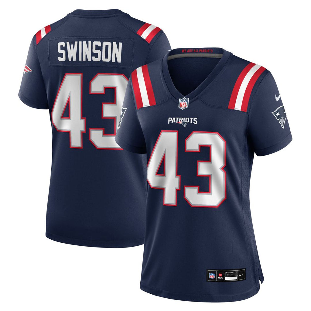 Bradyn Swinson New England Patriots Women's Team Jersey - Navy