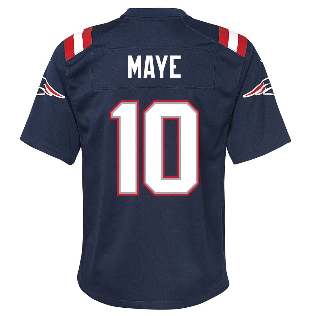 Drake Maye New England Patriots Youth Jersey - Navy