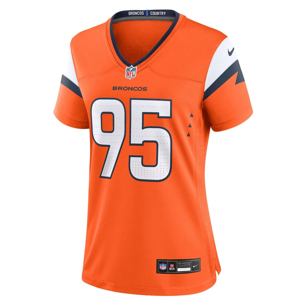 Sai'vion Jones Denver Broncos Women's Team Jersey - Orange
