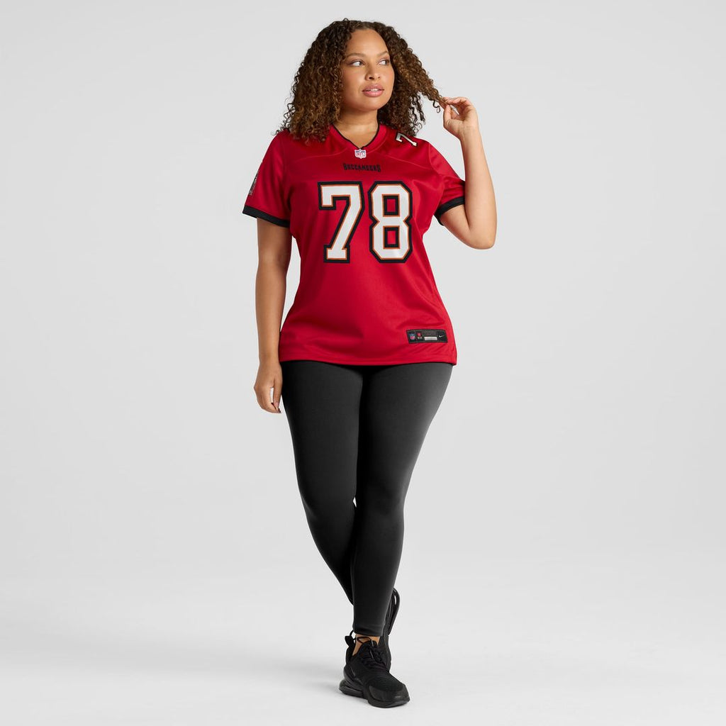 Tristan Wirfs Tampa Bay Buccaneers Women's Team Jersey - Red
