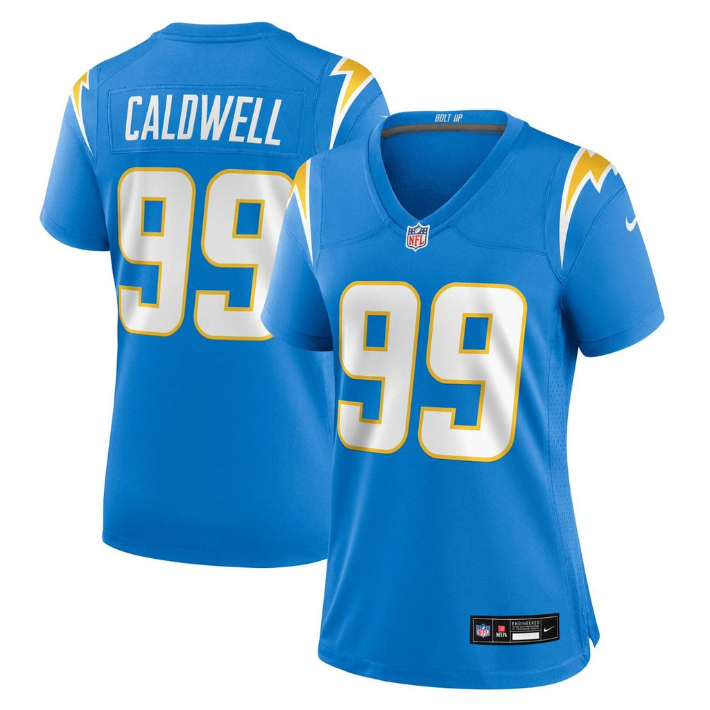 Jamaree Caldwell Los Angeles Chargers Women's Team Jersey - Powder Blue