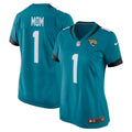 Number 1 Mom Jacksonville Jaguars Women's Jersey - Teal