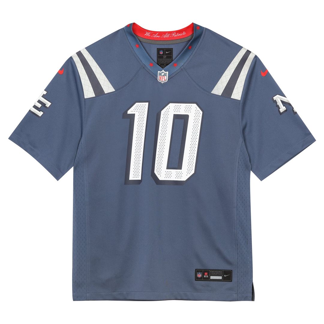 Drake Maye New England Patriots Preschool Rivalries Collection Jersey - Blue
